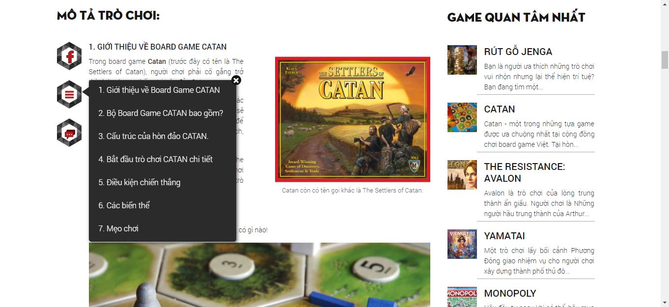 Demo một bài viết giới thiệu luật chơi Catan chi tiết và chính xác nhất tại Học viện Board Game